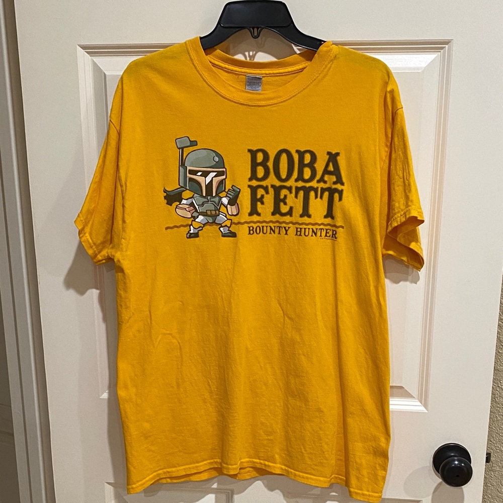 Boba Fett Graphic Short Sleeve Tee - Yellow